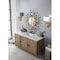 James Martin Vanities Portland 72in Double Vanity Whitewashed Walnut w/ 3 CM Carrara Marble Top 620-V72-WW-3CAR - alternate 5
